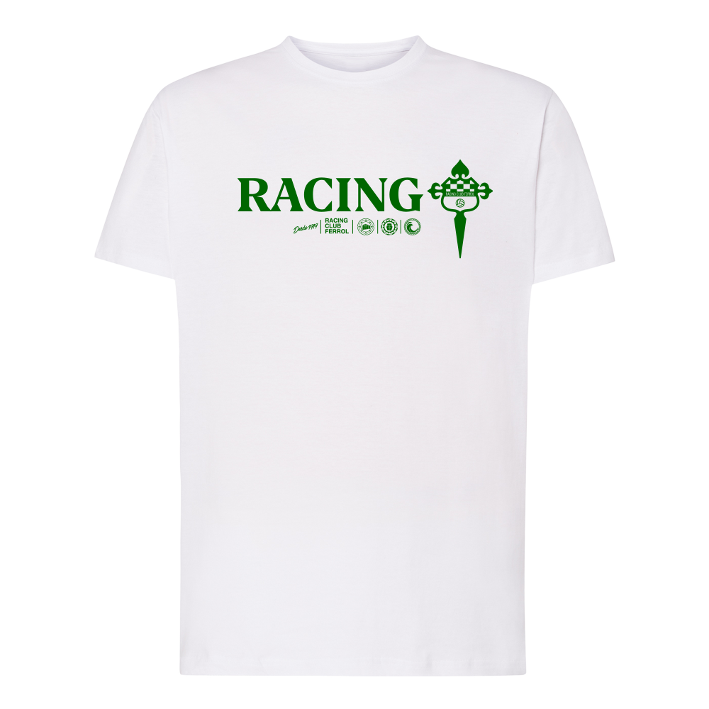 CAMISETA RACING ICONS WHITE JR