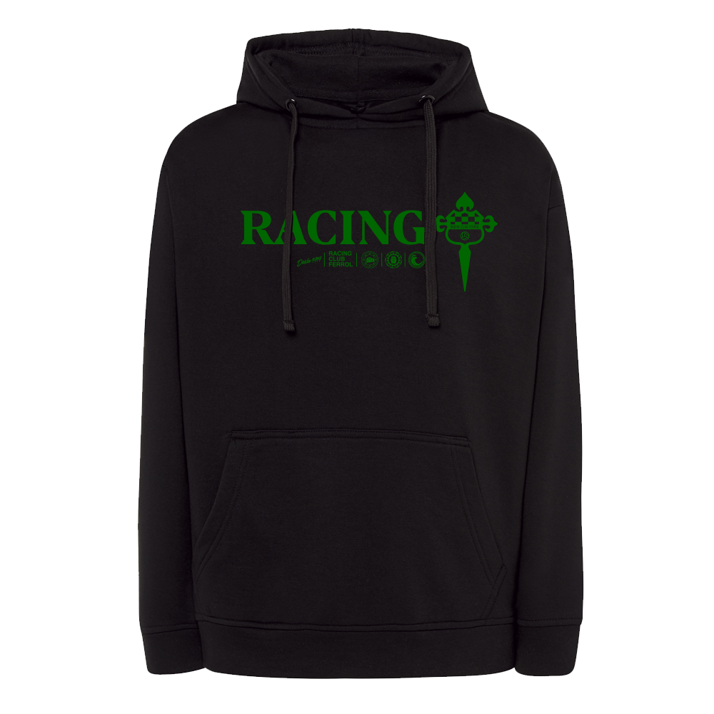 HOODIE RACING ICONS BLACK ADULTO