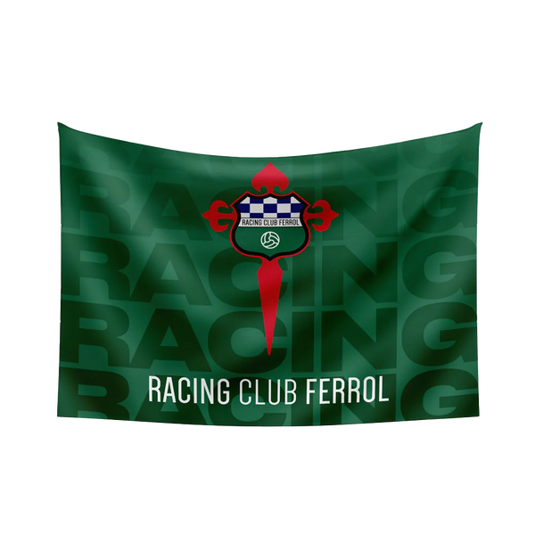 Bandera Racing Cuadrada BANDERA RACING ESCUDO