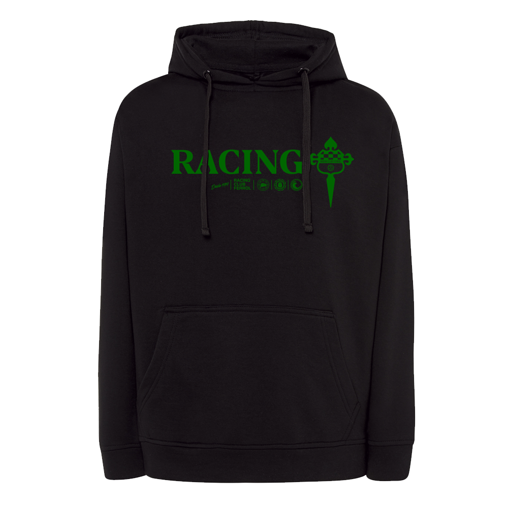 HOODIE RACING ICONS BLACK ADULTO